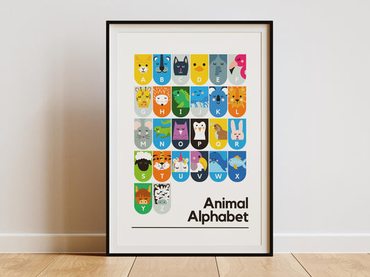 Animal Alphabet Print