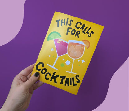 This Calls For Cocktails Card