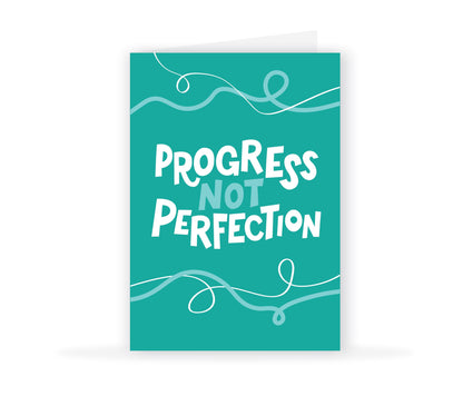 Progress Not Perfection Card