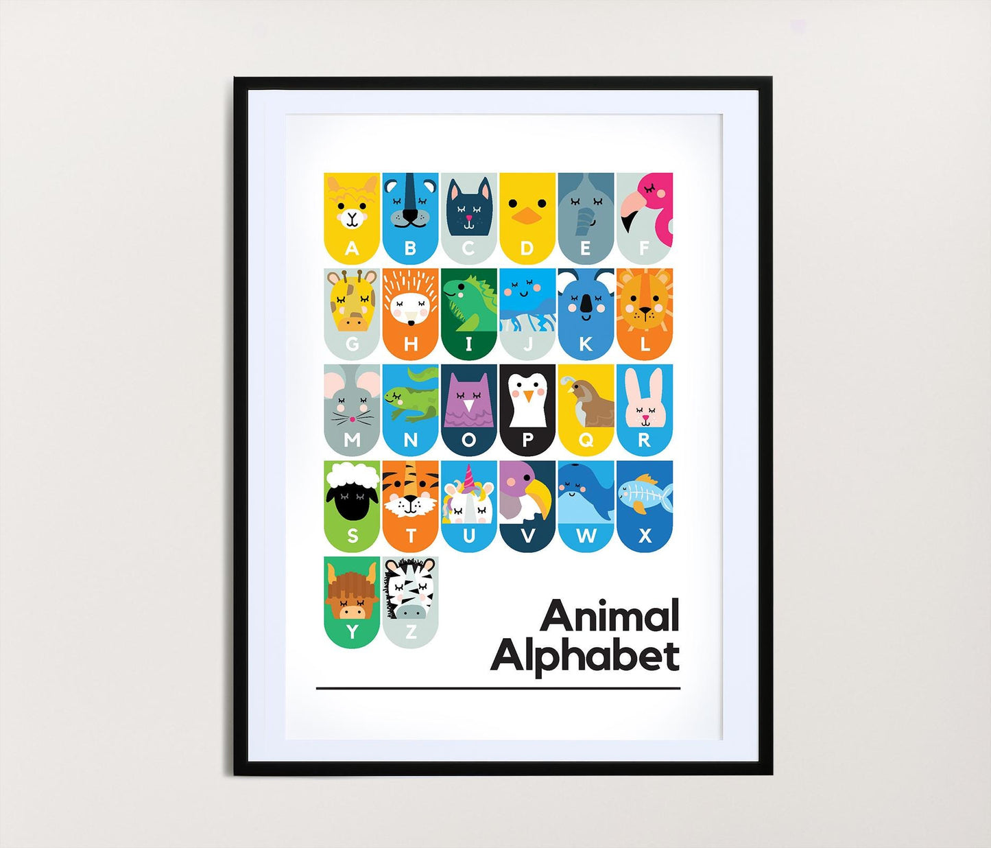 Animal Alphabet Print