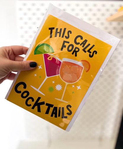 This Calls For Cocktails Card