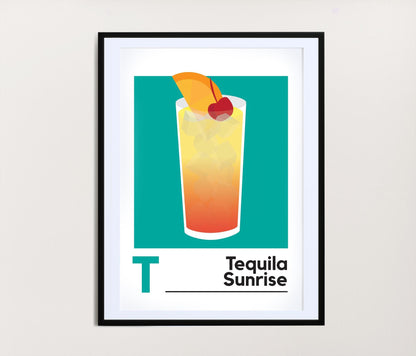 Tequila Sunrise Print