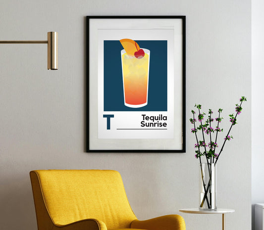 Tequila Sunrise Print