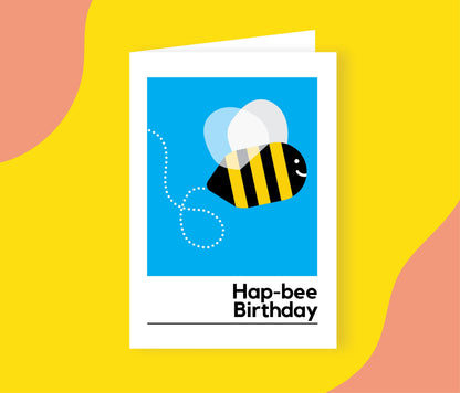 Hap-bee Birthday Card