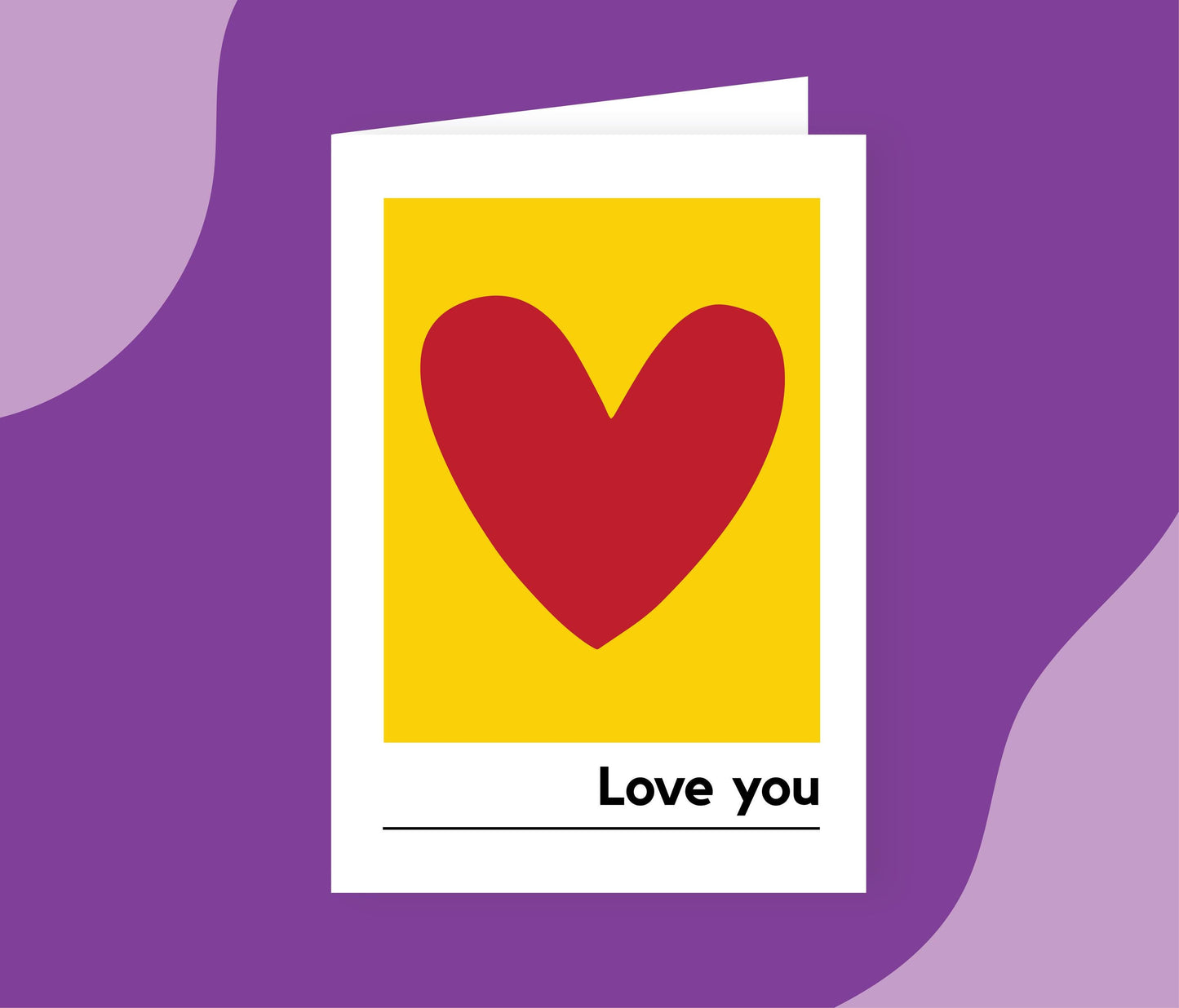 Love You Heart Card