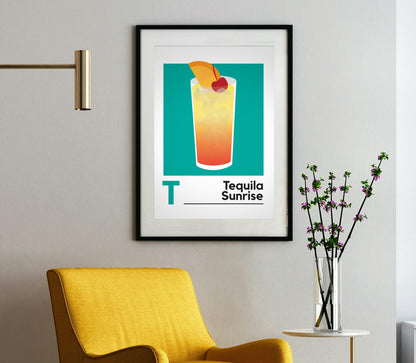 Tequila Sunrise Print