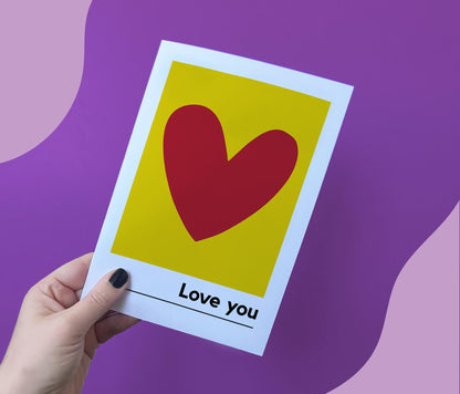 Love You Heart Card