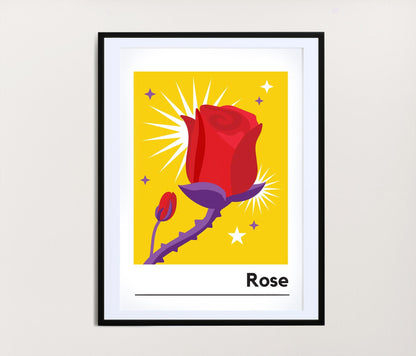 Rose Print / June Birth Month