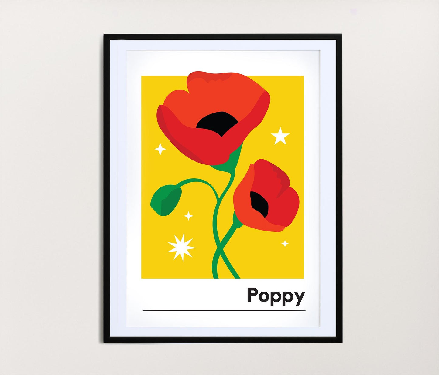 Poppy Print / August Birth Month