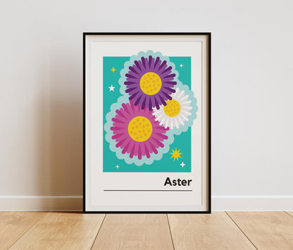 Aster Print / September Birth Month