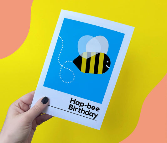 Hap-bee Birthday Card