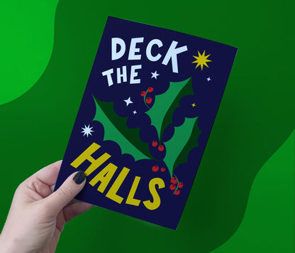 Deck the Halls Card