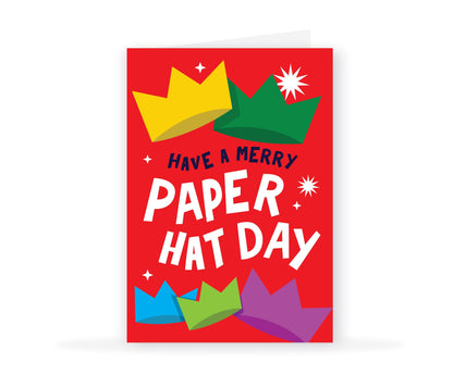 Have a Merry Paper Hat Day Card