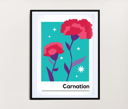 Carnation Print / January Birth Month