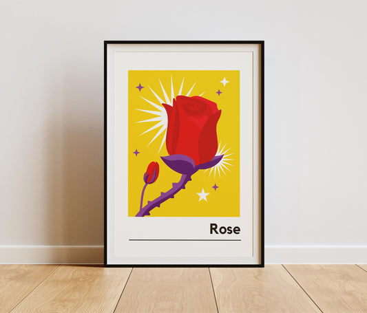 Rose Print / June Birth Month