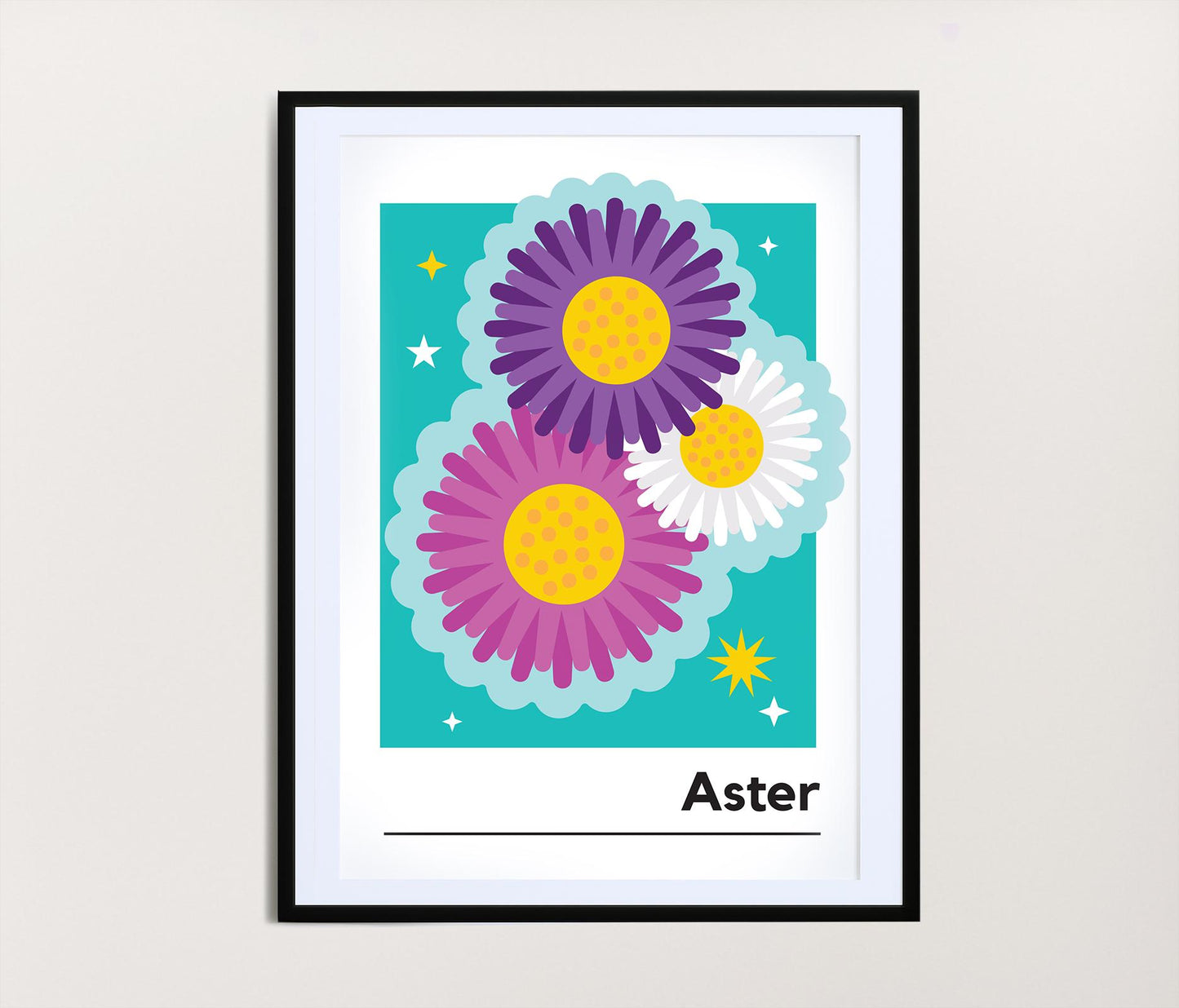 Aster Print / September Birth Month