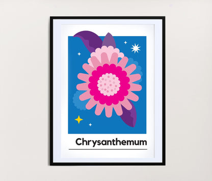 Chrysanthemum Print / November Birth Month