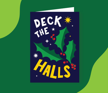 Deck the Halls Card